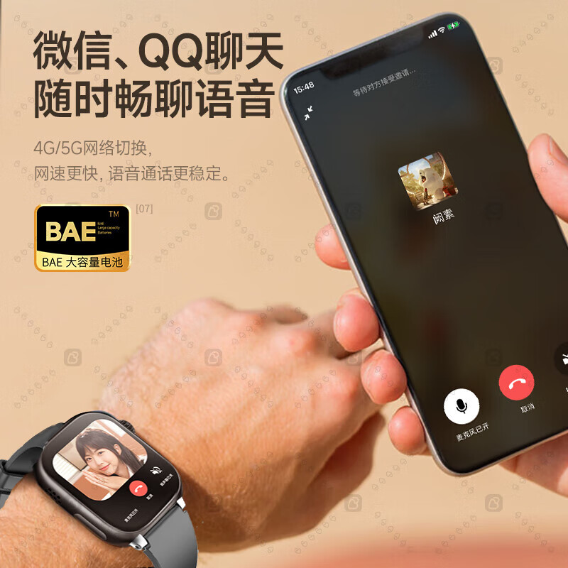 Little Genius Prodigy 2026 New Phone Children's Watch 5G Full Network Positioning Waterproof Long Battery Life Video Smart Student Watch Supreme Pink-WeChat-128G Memory-Free Download