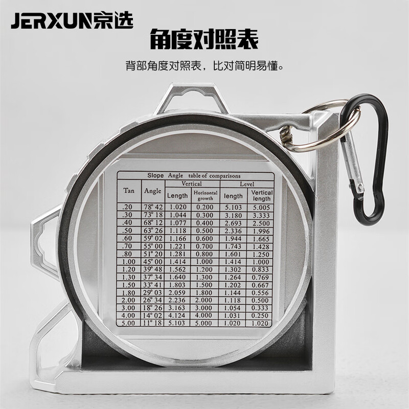 JERXUN angle measuring instrument, high-precision slope meter with magnetic level, multi-functional slope measurement, bricklaying and woodworking protractor