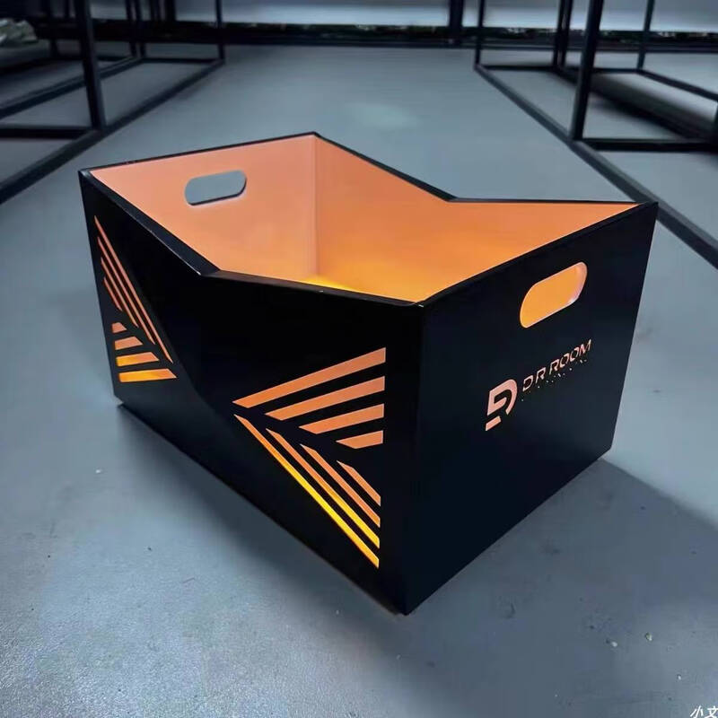 Fantasy Bar Luminous Ice Bucket Acrylic Beer Bucket Nightclub Charging Luminous Beer Basket Cocktail Champagne Bucket Small Waist Ice Bucket