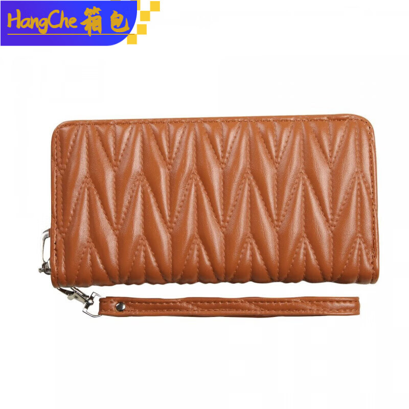 Ye Yu cross-border new 2025 wallet women's long embroidery mobile phone bag wallet multi-card slot card bag large capacity clutch bag trendy gold