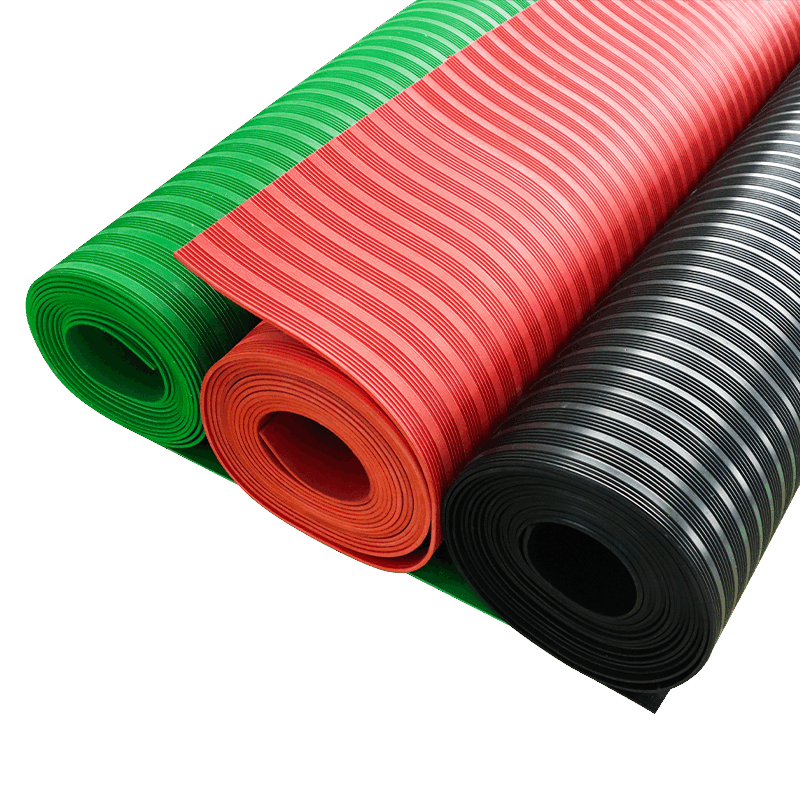 Distribution cabinet insulating mat, insulating rubber mat, high voltage distribution room, 35kv distribution room floor mat, rubber mat, insulating rubber sheet, black stripe, 3mm, 1m*5m, withstand voltage 6KV