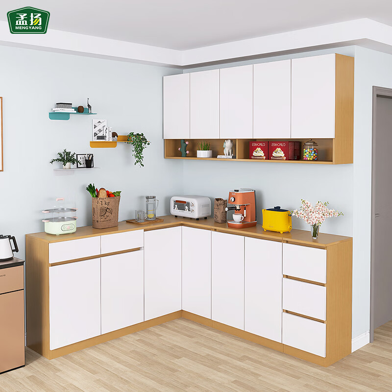 Meng Yang corner sideboard integrated wall combination small living room home multi-functional storage wine cabinet customization style one