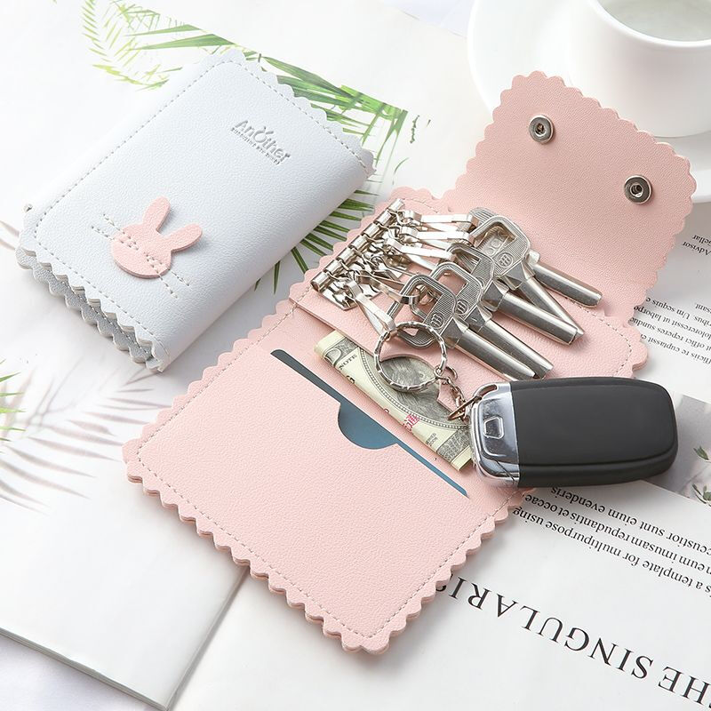 Ye Yu Key Bag Men's and Women's Key Bag Universal Car Large Capacity Multi-Function Key Chain Storage Bag Simple and Compact Home Use Short-haired Girls