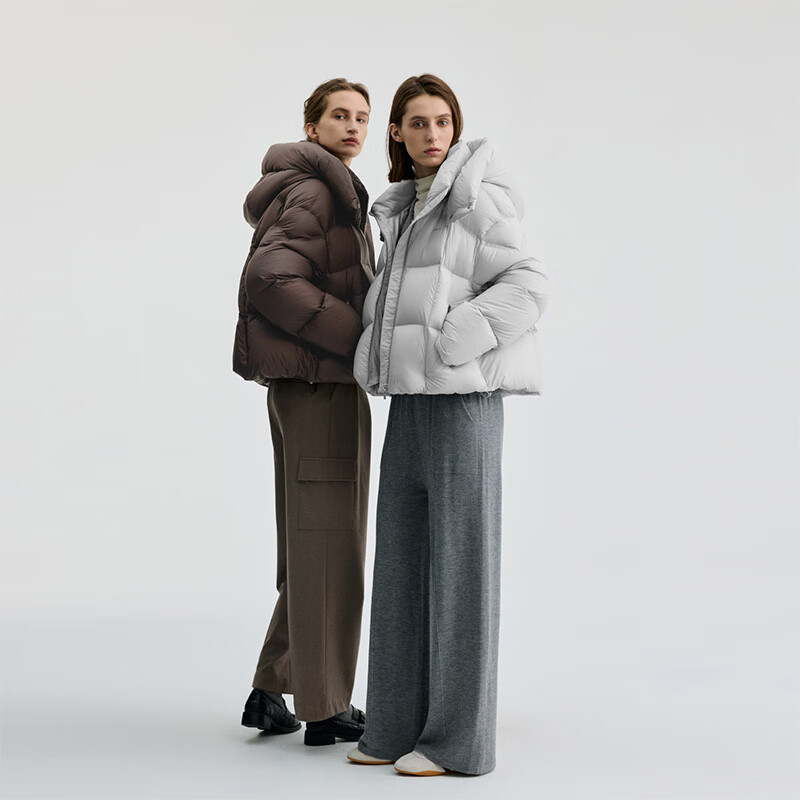 Bingjie BINJORA 25 Short Removable Hood Stand Collar Down Jacket Women's 95 Duck Down Puff Down Jacket Wu Xin's Same Style