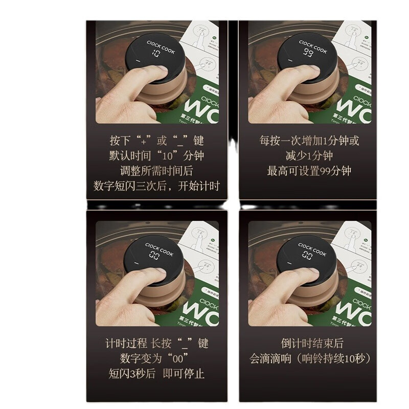 Fat Donglai's same German 316 stainless steel steamer household timer induction cooker gas special large capacity double triple layer double layer upgraded electronic timer alarm clock 28cm