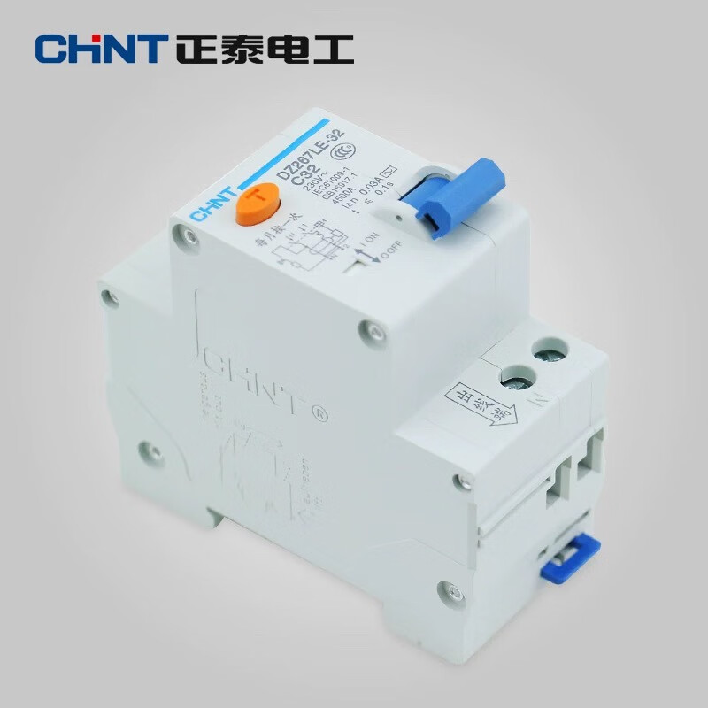 Chint leakage protector 220V leakage protection electric shock protector DZ267LE-32 1P+N 20A 32A 20A DZ267LE x 1P+N