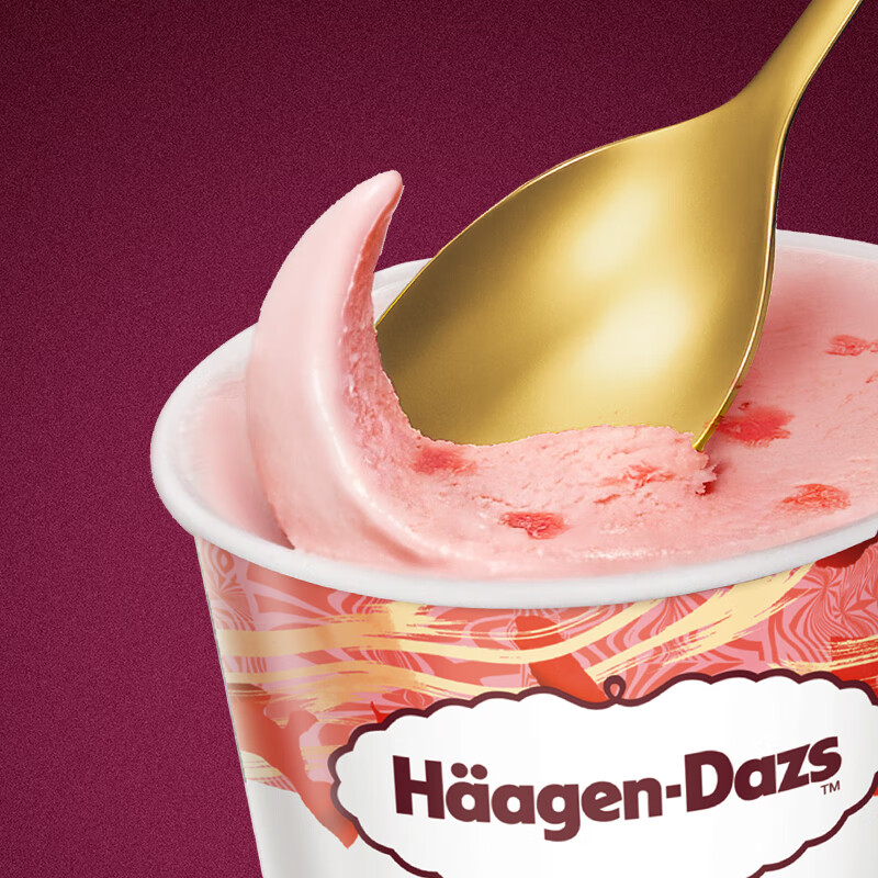 Haagen-Dazs classic strawberry flavor vat ice cream 473ml/tub ice cream