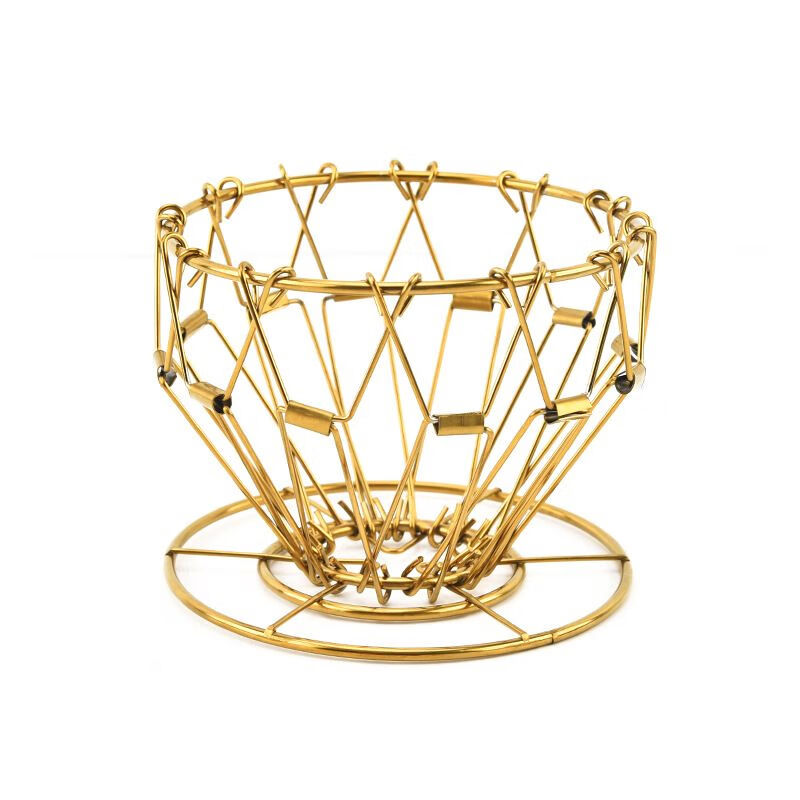 304 stainless steel coffee stand coffee filter hand brewed coffee drip stand Nordic outdoor folding portable filter cup silver