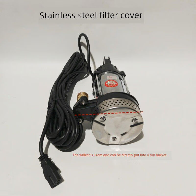 Pick up and transport Mao Tengyuan brushless high-lift DC submersible pump ton barrel 12V24V water pump 48V60V72V electric motor 1224V800 watt 6 points 5 meters wire