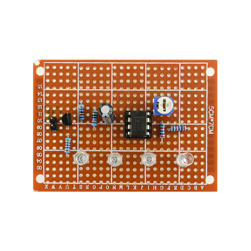 Mo Peng circuit board welding practice set hole board production DIY electronic kit novice beginner student board TZ-WNB-9 hole board 6-piece kit (baking board)
