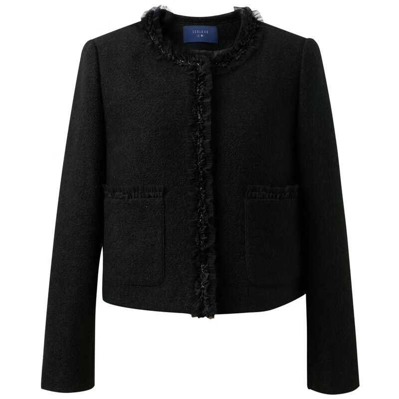 Sancai Sheep Wool 2025 Winter New Style Fragrant Wool Coat Short Single Face Wool Jacket M