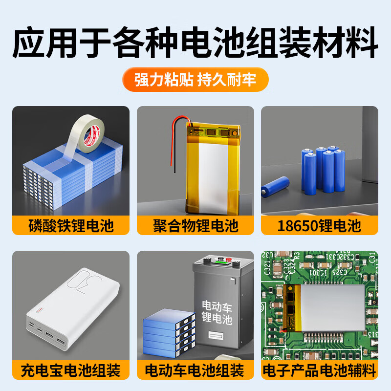 Miloqi lithium battery shock-absorbing sponge pad battery assembly flame-retardant foam tape battery compartment seal filling strip fire-resistant high temperature anti-collision buffer foam gasket self-adhesive upgrade - 1mm thick black 15mm wide * 5m long