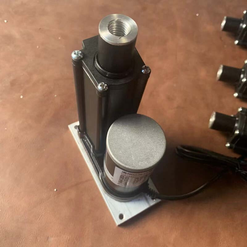 Shantou Lincun electric push rod high thrust telescopic automatic lifter industrial high thrust miniature linear motor cylinder 400 stroke 100mm any stroke can be done 5mm/s 350kg 24V 80W