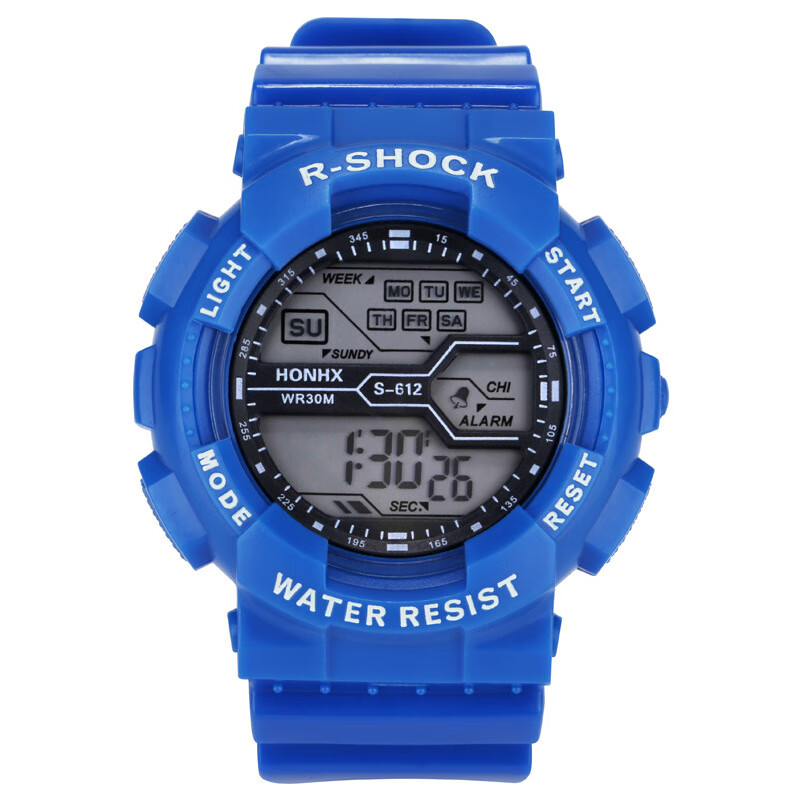 Xiaomi Fox junior high school students children's watch primary and secondary school boys and girls teenagers alarm clock multi-function luminous waterproof sports children's electronic watch 62-66F black and red