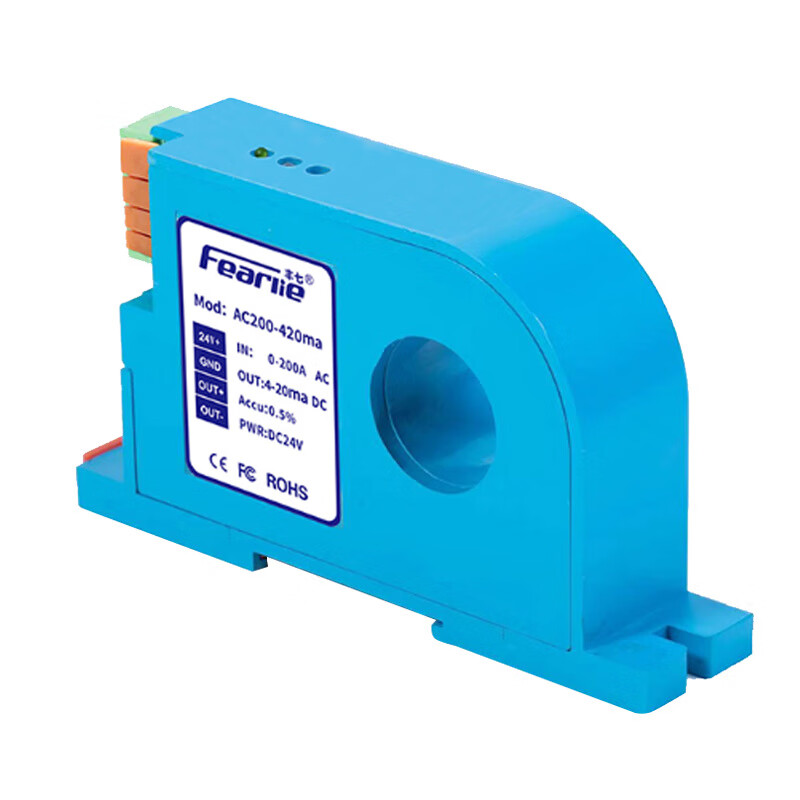 High-precision AC current transmitter 420mA DC signal output perforated induction transformer FCS521-SD-10V