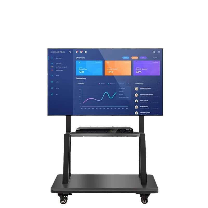 Beishi Universal Mobile TV Stand with Wheels TV Hanger Conference Tablet All-in-One Live Broadcast Stand WMX007-2 32-70 inches