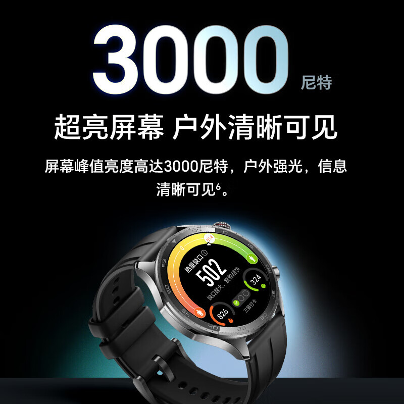 Honor Watch 5Pro smart Bluetooth call eSIM independent phone blood oxygen heart rate sleep senseless blood pressure health monitoring mobile payment men's and women's sports running new watch Bluetooth version Trailblazer fluorine rubber black strap