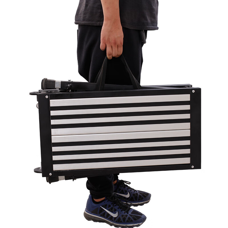 Multifunctional folding mobile platform ladder lifting scaffolding engineering ladder portable decoration horse stool widened and thickened 1.4 meters