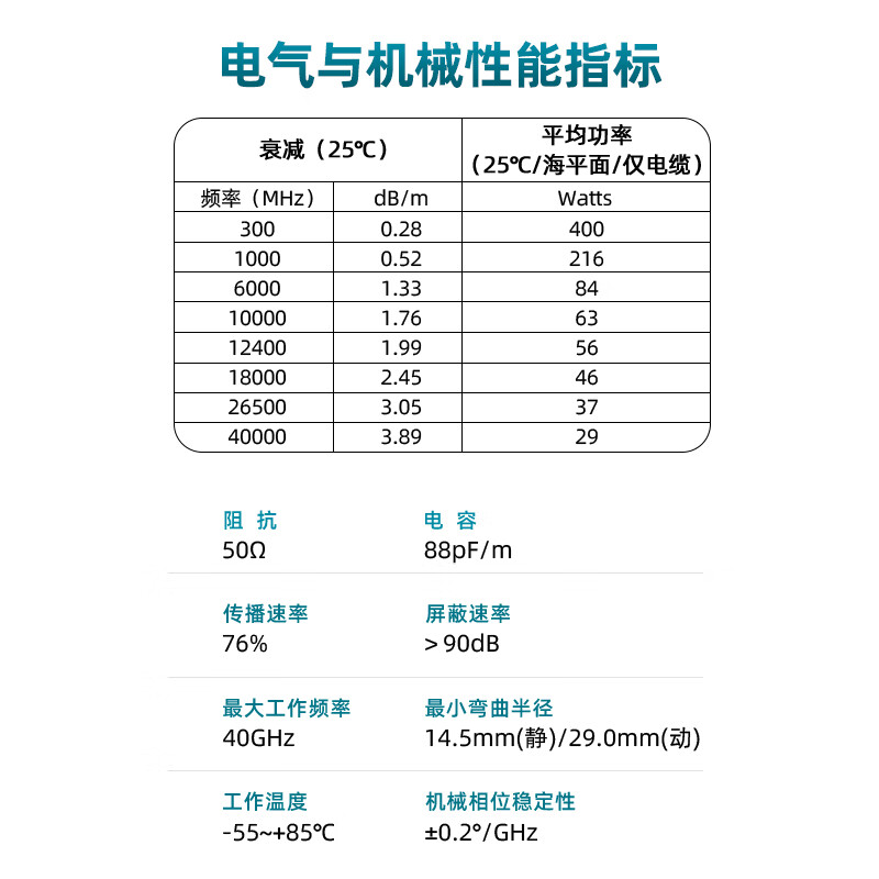 XINQY Xinqiyuan 40GHz high frequency millimeter wave RF coaxial cable assembly 2.92/2.4mm interchangeable test cable super soft and stable connection cable 2.92 male-2.4 male 1m