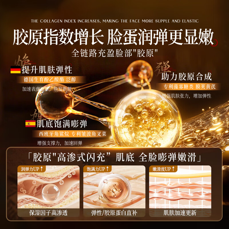 SEEDONVEUR Astragalus anti-wrinkle mask 10 pieces anti-wrinkle firming and staying up late first aid moisturizing dark yellow brightening gold list women and men