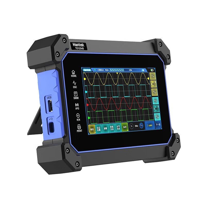 Hantek TO1254D digital handheld flat-panel oscilloscope multimeter portable 4-channel + 250M + signal source