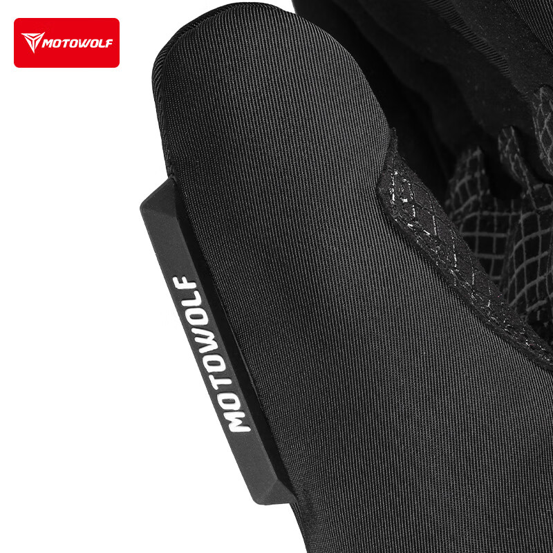 MOTOWOLF Motorcycle Electric Heated Cycling Gloves Winter Velvet Warmth Windproof Rider Equipment Sheepskin Heating and Temperature Adjustment