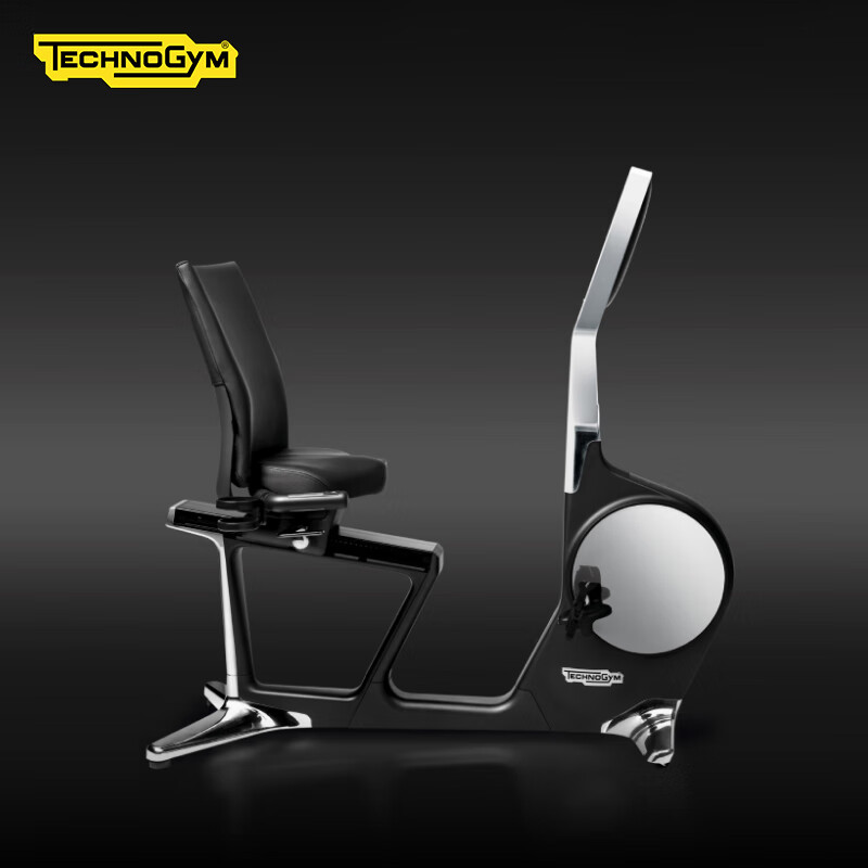 Technogym home exercise bike RECLINE PERSONAL luxury smart horizontal backrest spinning exercise bike imported black - scheduled to be shipped in about 30 days