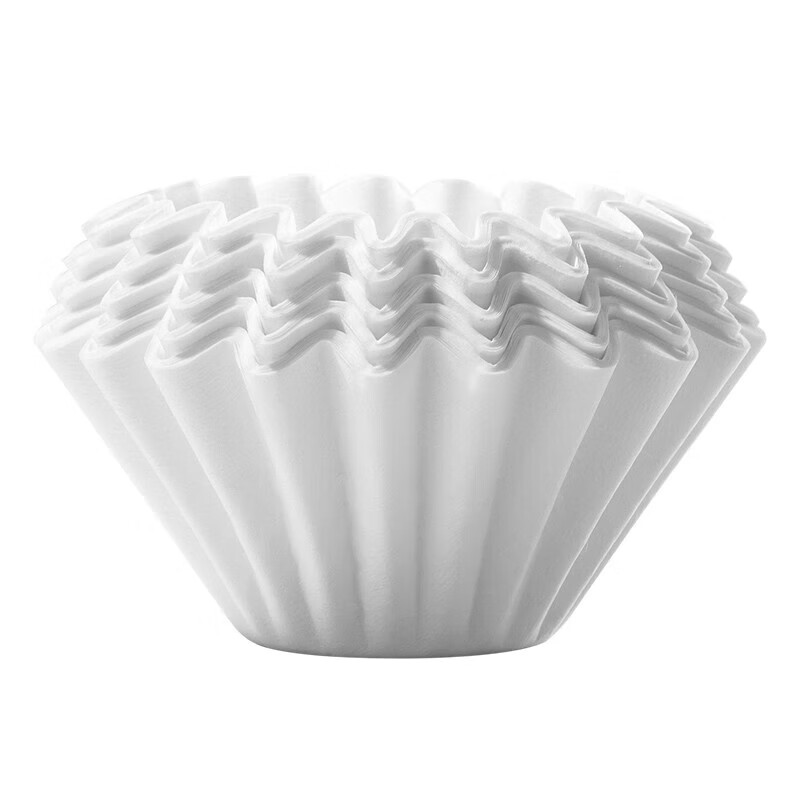 Puree cake-shaped coffee filter paper filter paper wave-shaped coffee filter hand-brewed coffee drip type cake-shaped filter paper small 25 sheets