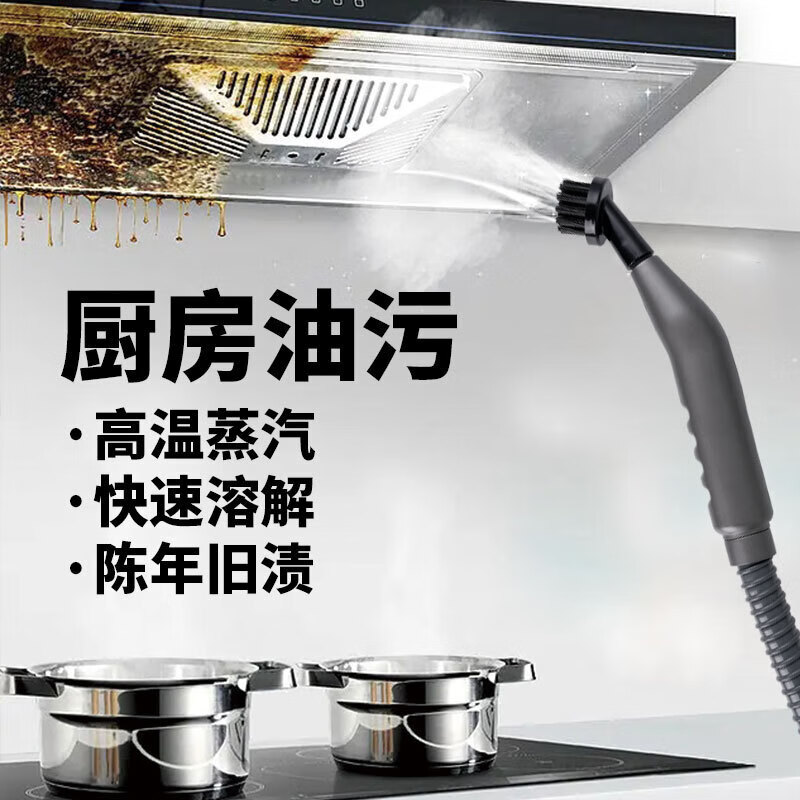 Beautiful You New Recommendation High Temperature and High Pressure Steam Cleaner Air Conditioning Kitchen Range Hood Degreasing Whole House Cleaning Housekeeping Cleaning Artifact Large Model Deep Space Gray (Luxury Model)