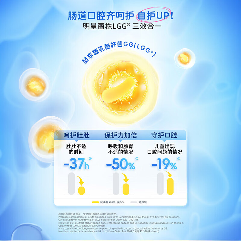 Culturelle probiotics for children regulate intestinal flora and improve immunity. 30 chewable tablets for oral health. 30 chewable tablets for oral health and gastrointestinal protection. 30 chewable tablets * 2 boxes