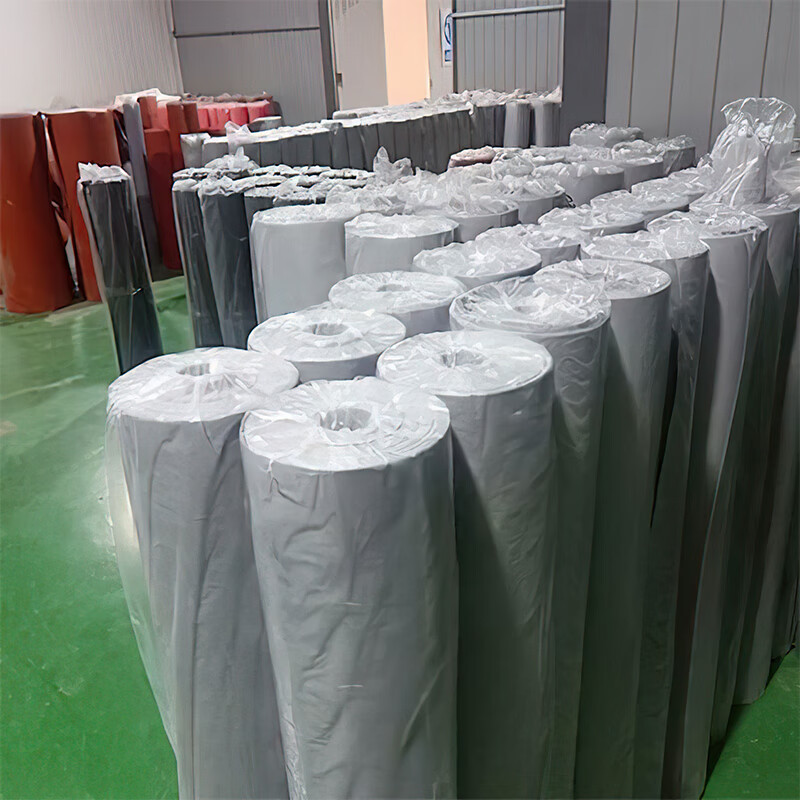 Fire retardant and high temperature resistant silicone cloth soft connection welding cloth hair dryer fiberglass canvas smoke barrier hanging wall cloth gray 0.5mm*1 meter wide silicone cloth