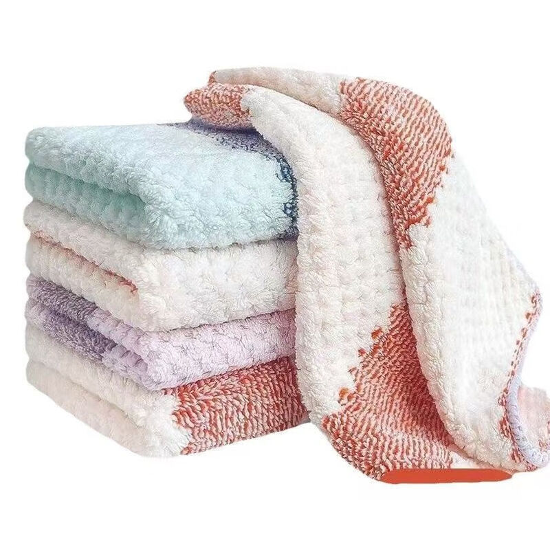 Wet and dry dishwashing cloth, kitchen scouring pad, household cleaning wipes, 10 pack