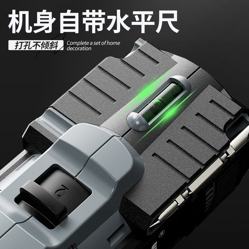 OLED electric drill electric screwdriver multifunctional household tool box woodworking repair set hand electric drill lithium electric drill tool upgrade 16.8v 100-piece tool set dual electric