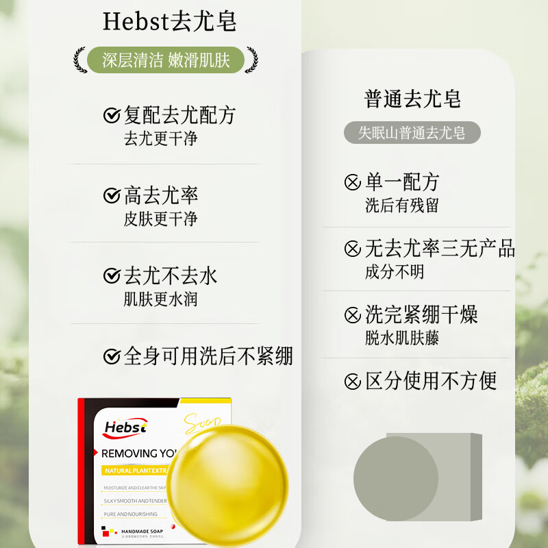 HEBST Wart Removal Soap, Special Wart Exfoliation Salicylic Acid Ointment for Flat Warts, Remove Gram Washing Soap, Small Meat Grains, Wart Removing Medicinal Soap