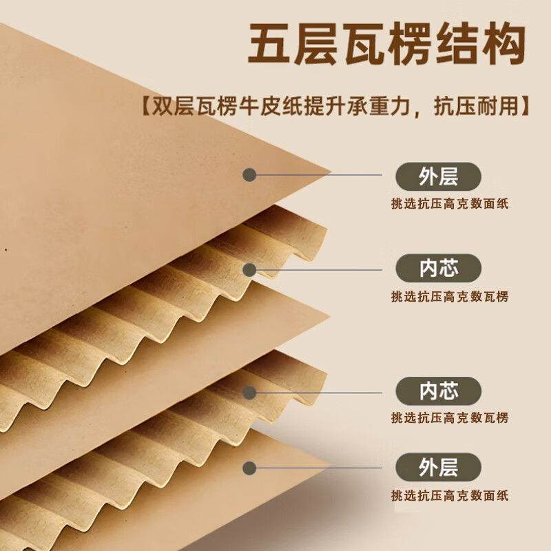 Qianheng 70*50*50 moving carton extra hard large packaging carton express storage finishing packaging carton square carton box