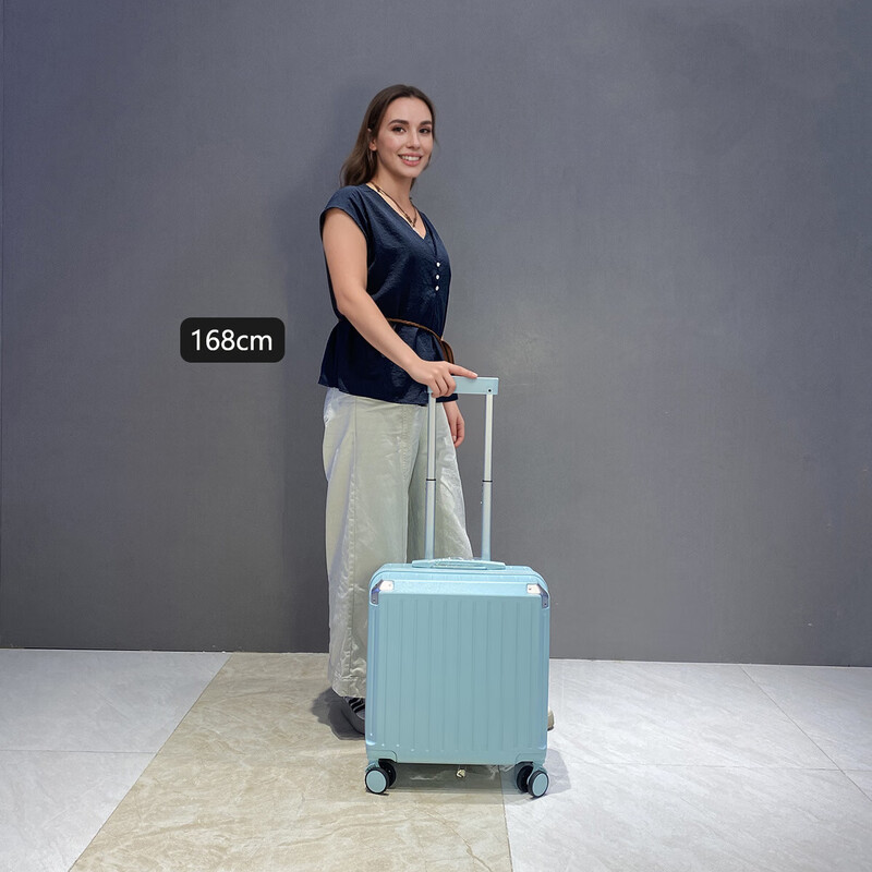 New boarding luggage, lightweight password box, small 20-inch mini travel suitcase, men's and women's boarding trolley case, classic black 20 inches