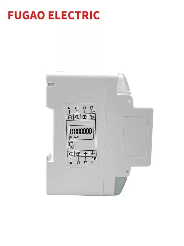 4P three-phase four-wire DTS2266 rail-type electric energy meter electronic 380V straight-through 1.56A mutual induction type 4P three-phase rail meter 10-100A