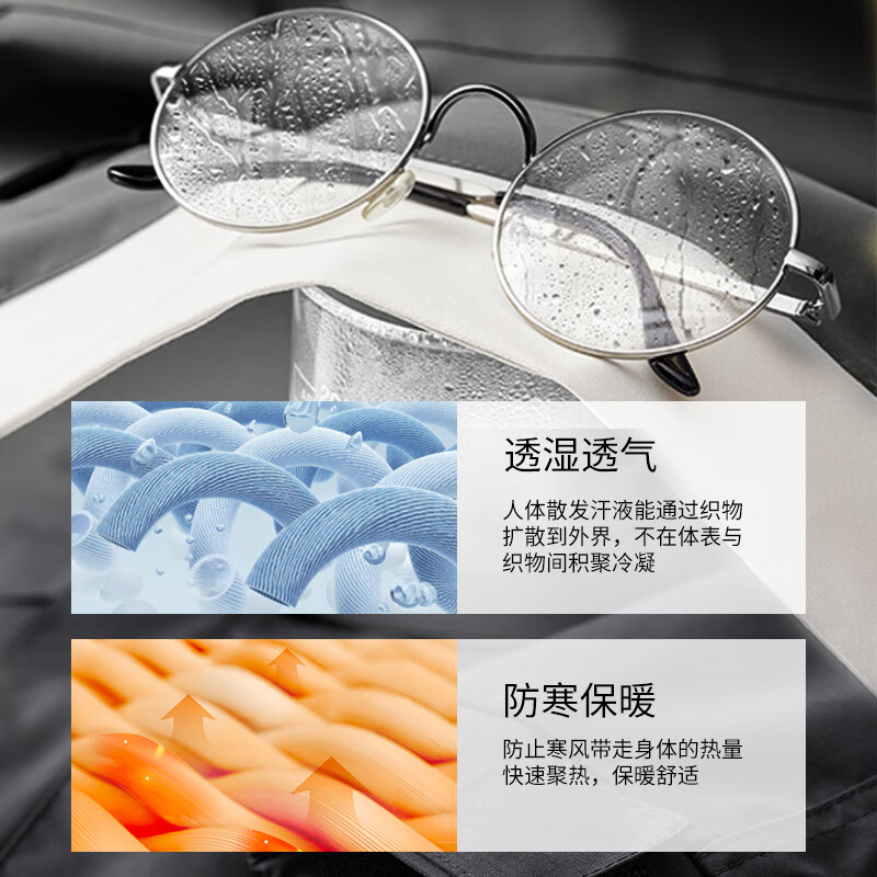 JEEP Jeep three-in-one jacket men's autumn and winter outdoor assault jacket men's fleece warm mountaineering jacket black 4XL