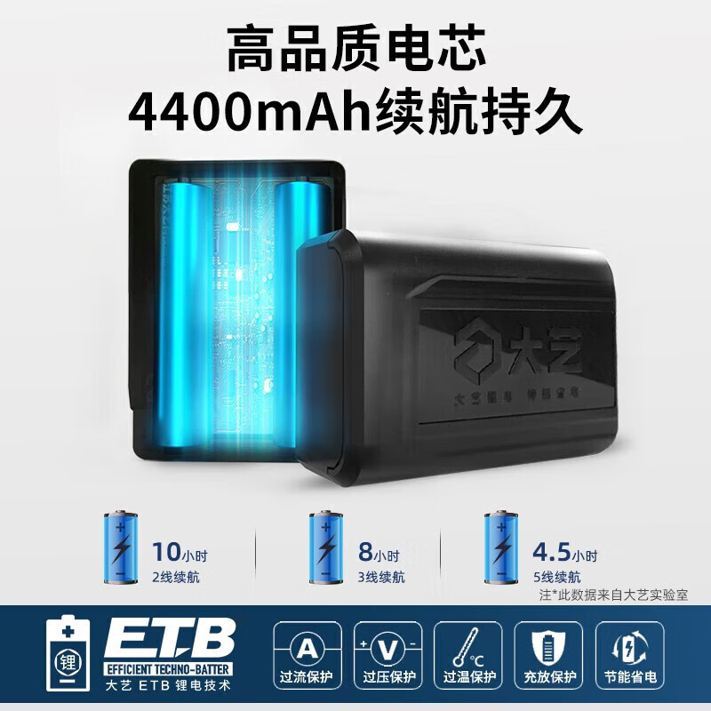 Dayi level high-precision automatic leveling strong light lithium battery self-balancing level laser line meter green light Dayi PSL02-3G (3-line green light, imported light source)