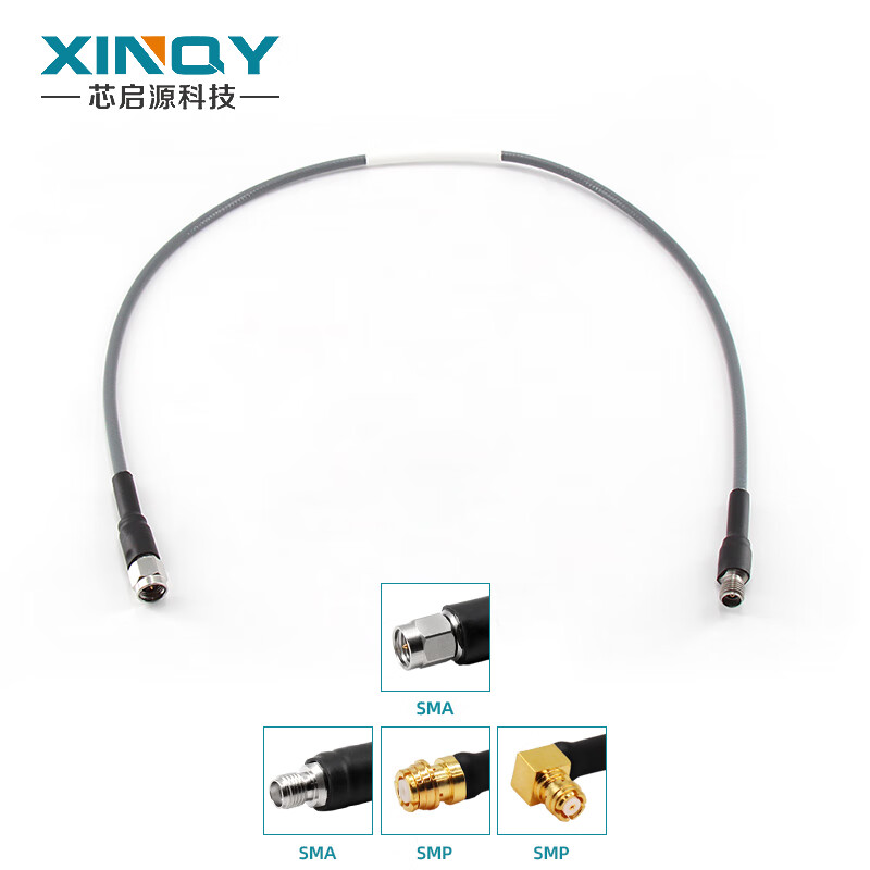 XINQY Xinqiyuan 26.5G phase-stable RF cable SMA/SMP (GPO) connector interchangeable CXN3507 low-loss coaxial cable assembly network analyzer test cable SMA male-SMA male 0.8m