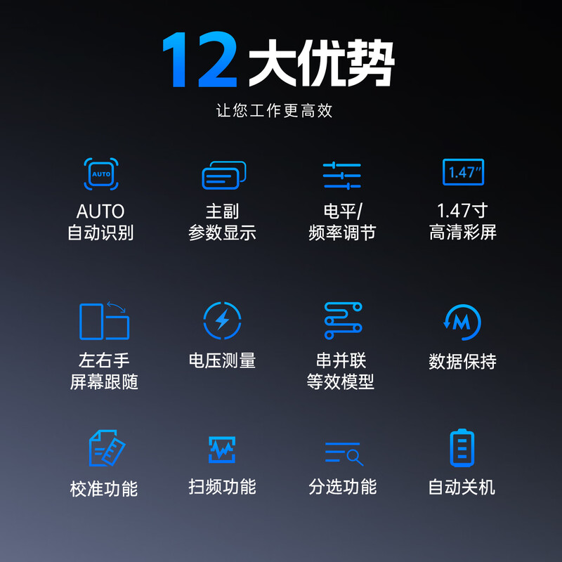 FNIRSI digital bridge tweezers LCR-ST2 resistor inductor capacitor component patch tester multimeter detector