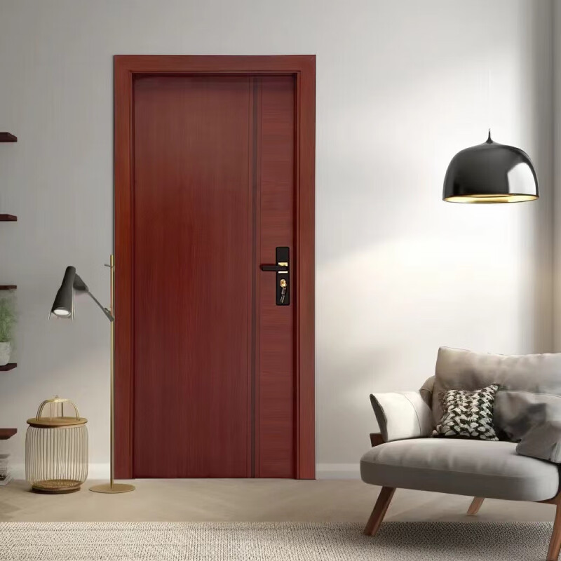 Simple and versatile new Chinese-style home bedroom door, indoor door, anti-wooden door, soundproof, environmentally friendly, insect-proof and ant-proof, self-built apartment, hot-selling model 1022A8820513, inner opening left lock with five