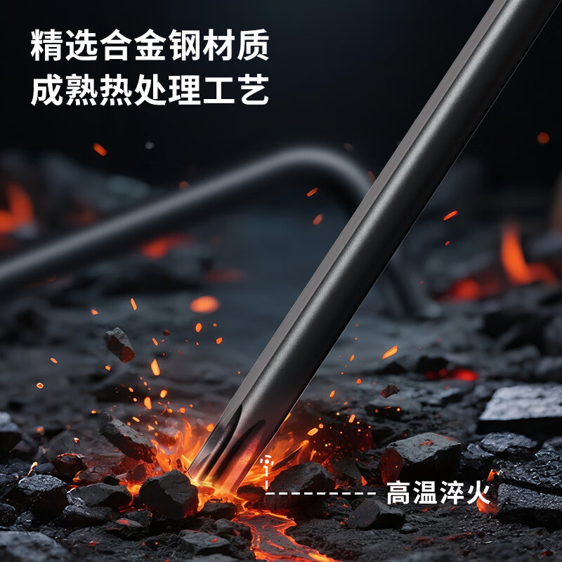 Deli (deli) black, rust-proof, high-hardness, extra-long, medium-hole flower-shaped inner hexagonal wrench combination set, screwdriver set, 9-piece set