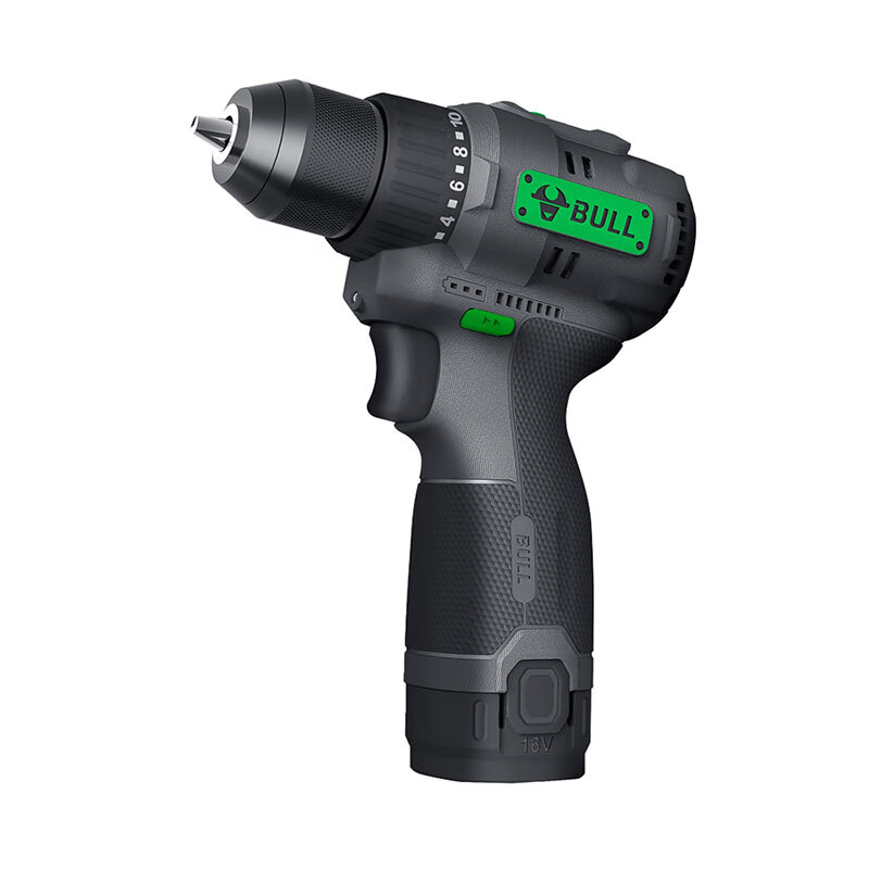 BULL Lithium Brushless Drill Electric Screwdriver Rechargeable Home Hand Drill GDZ10-45T (2.0S)B