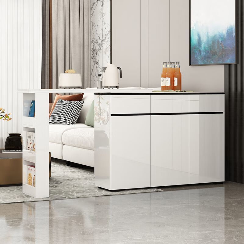 Heji bar partition integrated high-end 2025 new living room home wine cabinet large capacity multi-functional storage tea cabinet fashionable and simple cabinet length 120cm high 86cm self-installation free shipping and delivery to home