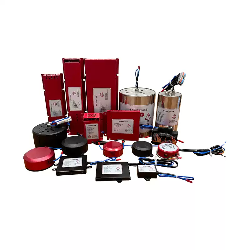 Suspension hot aerosol automatic fire extinguishing device high pressure cabinet low voltage cabinet small space aerosol fire extinguisher 500g round aerosol protection space 5m