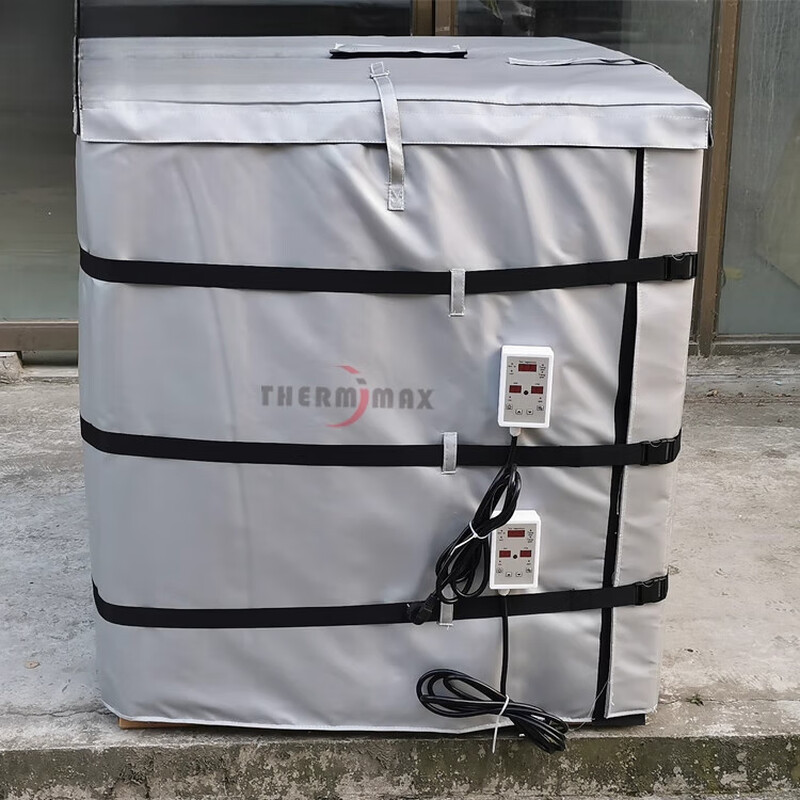 OLOEY source manufacturer IBC ton barrel heating insulation blanket industrial electric blanket easy to disassemble safe and energy-saving factory price gray