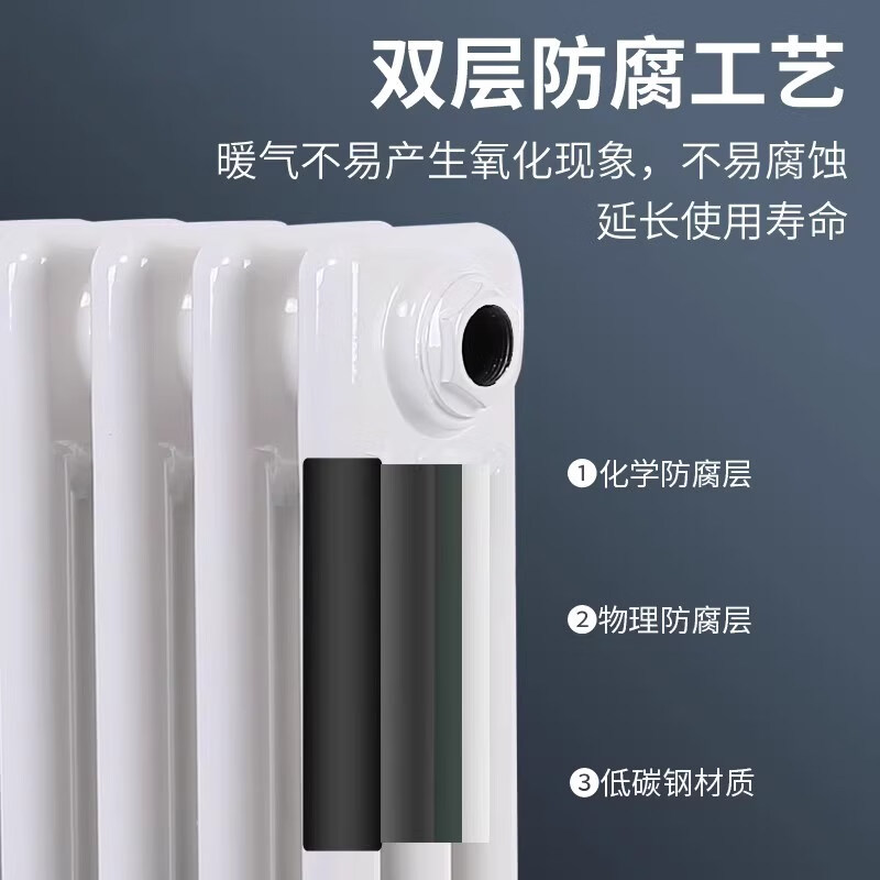 XINAISHI radiator engineering steel three-column, four-, five- and six-column radiator radiator GZ-306 406 506 606 type steel three-column center distance 600mm*1 column (price per piece, starting price of 10 pieces)