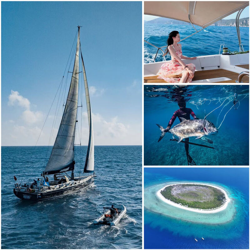 Sanya Xisha sailing trip + five days and four nights + all-inclusive + niche exploration French Lagoon 450 sofa with a deposit reserved for adults