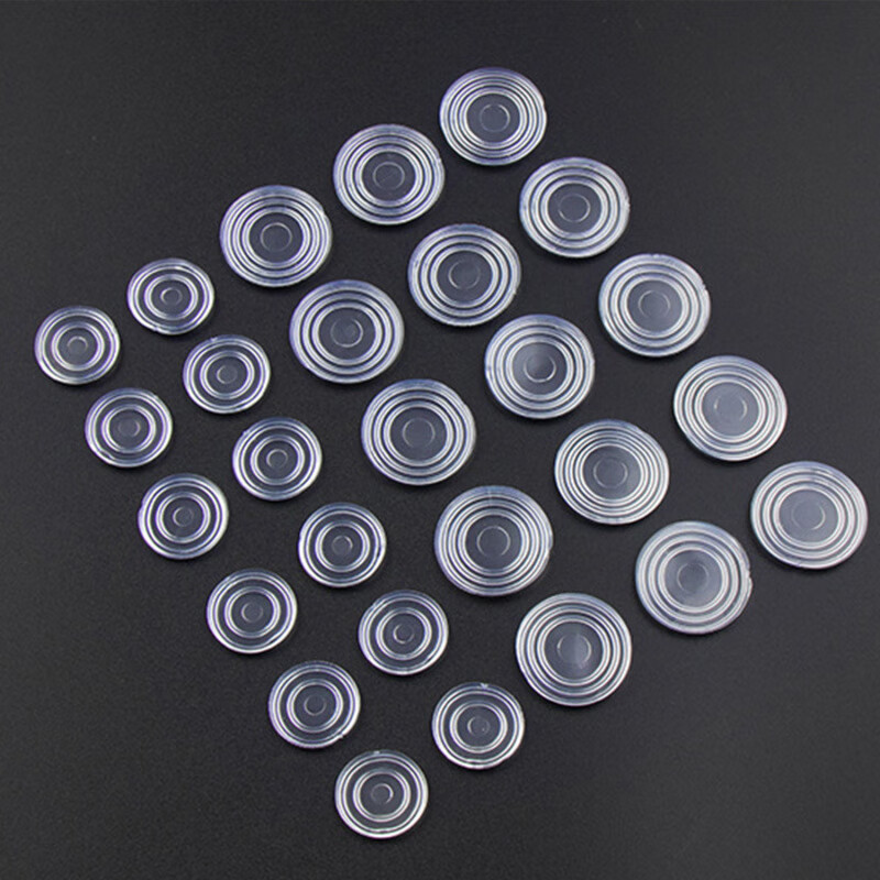 Bingyu coffee table glass anti-slip mat, mahogany anti-slip gasket 2mm thick, tempered glass anti-slip protective mat, small size 18mm_300 pieces